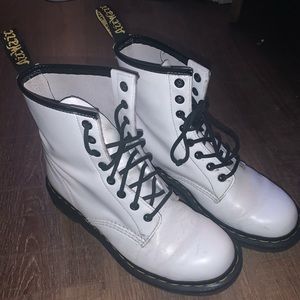 White Dr. Martens Size 8 (the original style)